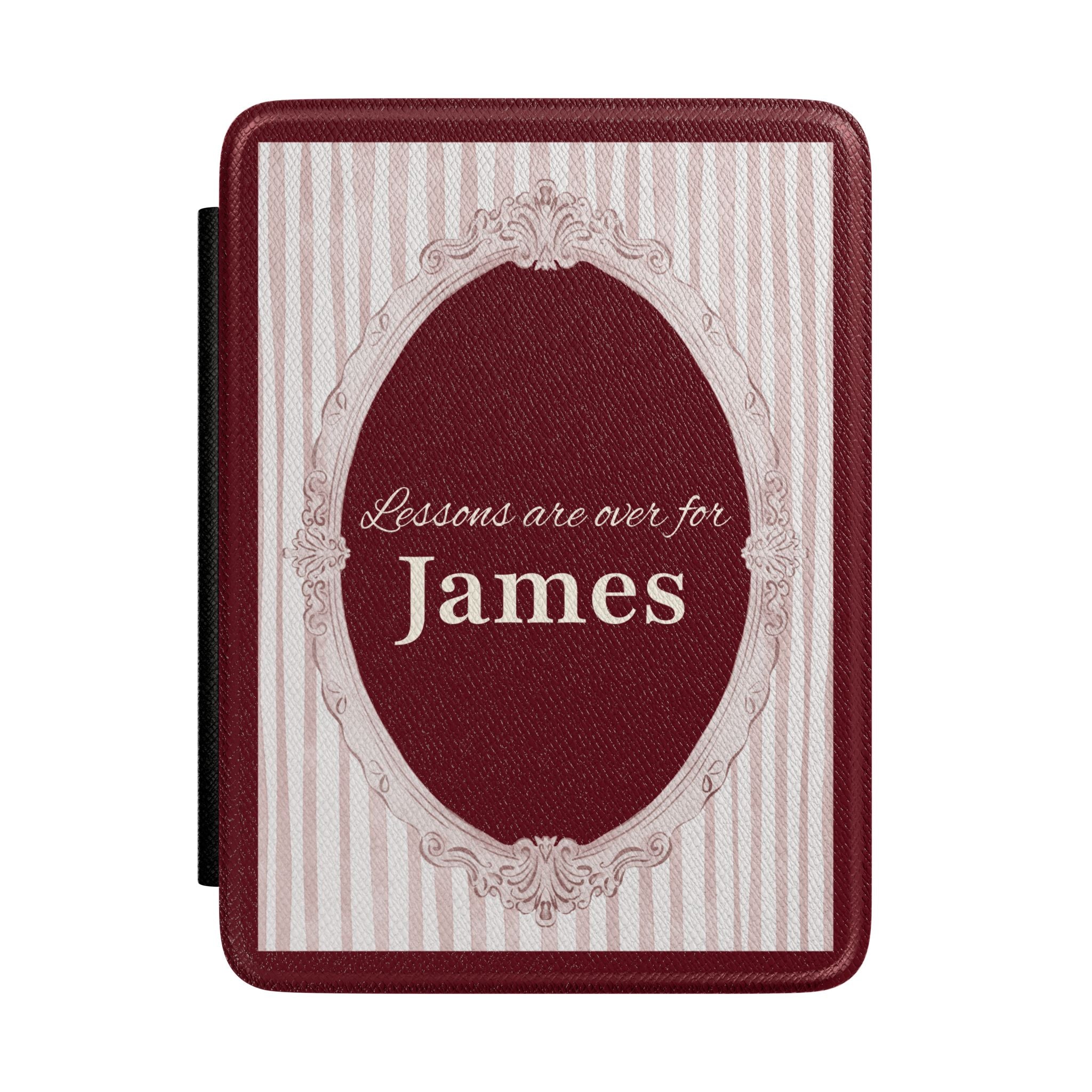 Personalized mirror frame Kindle case with custom name