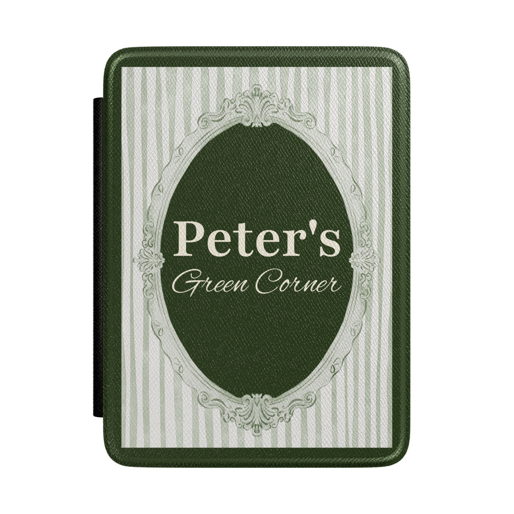 Personalized mirror frame Kindle case with custom name