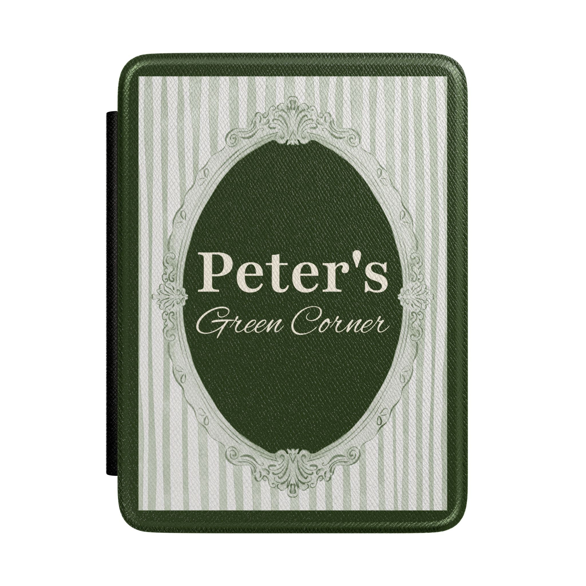 Personalized mirror frame Kindle case with custom name