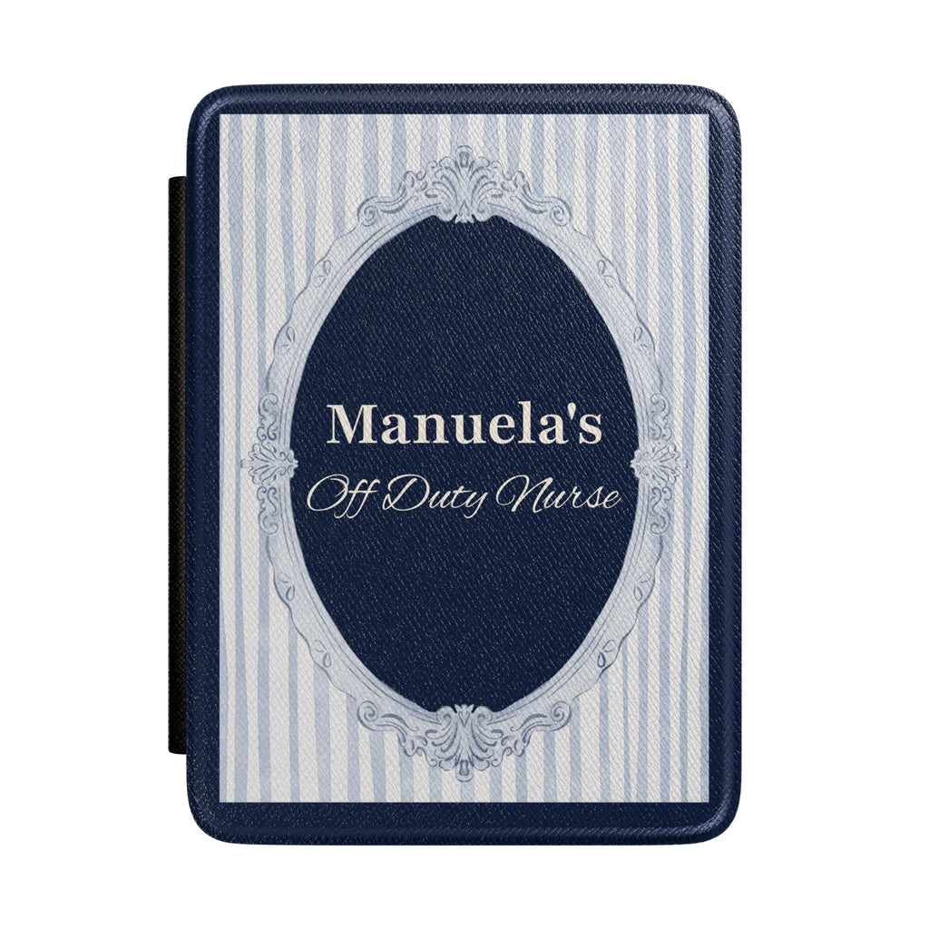 Personalized mirror frame Kindle case with custom name