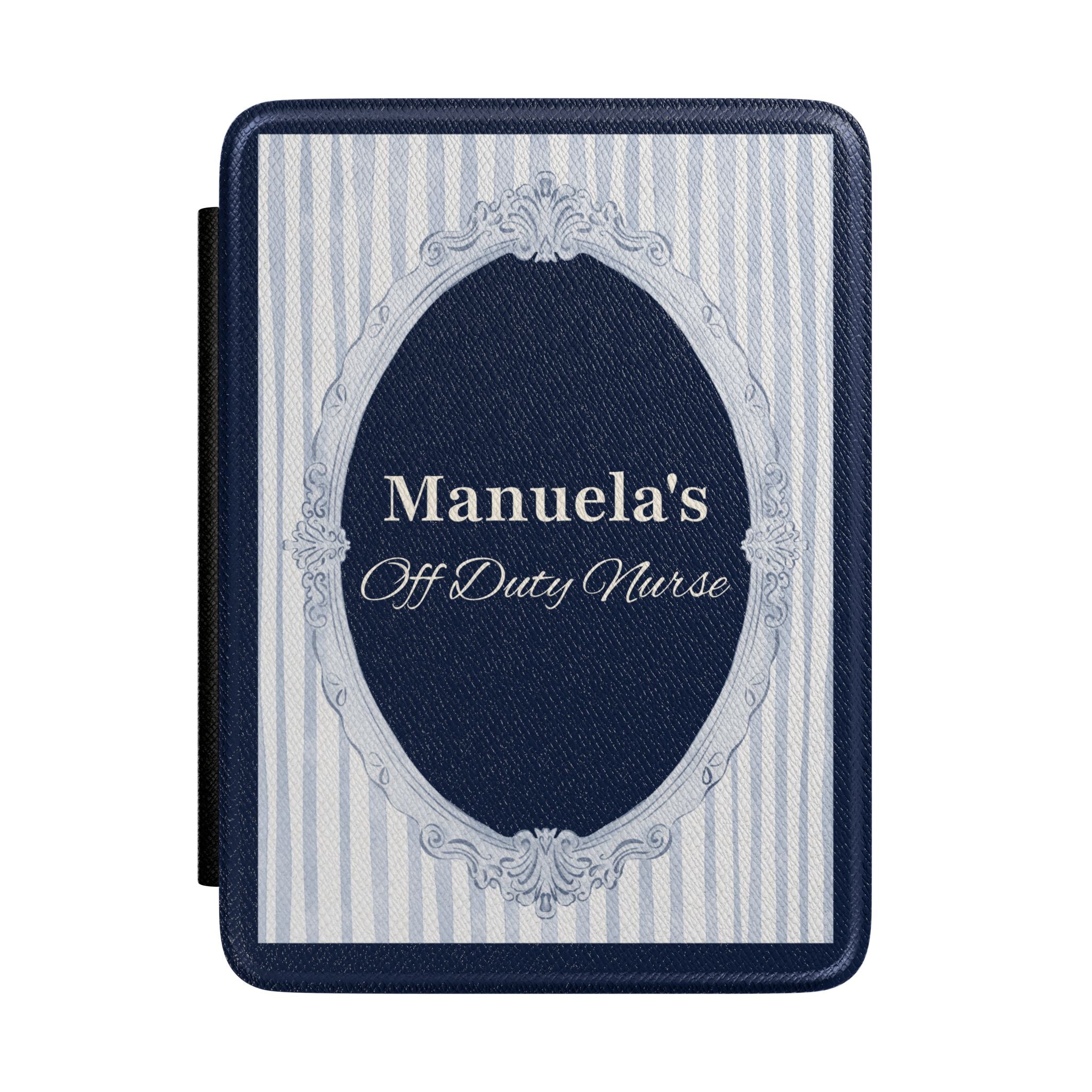 Personalized mirror frame Kindle case with custom name