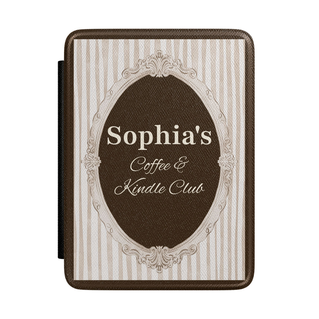 Personalized mirror frame Kindle case with custom name