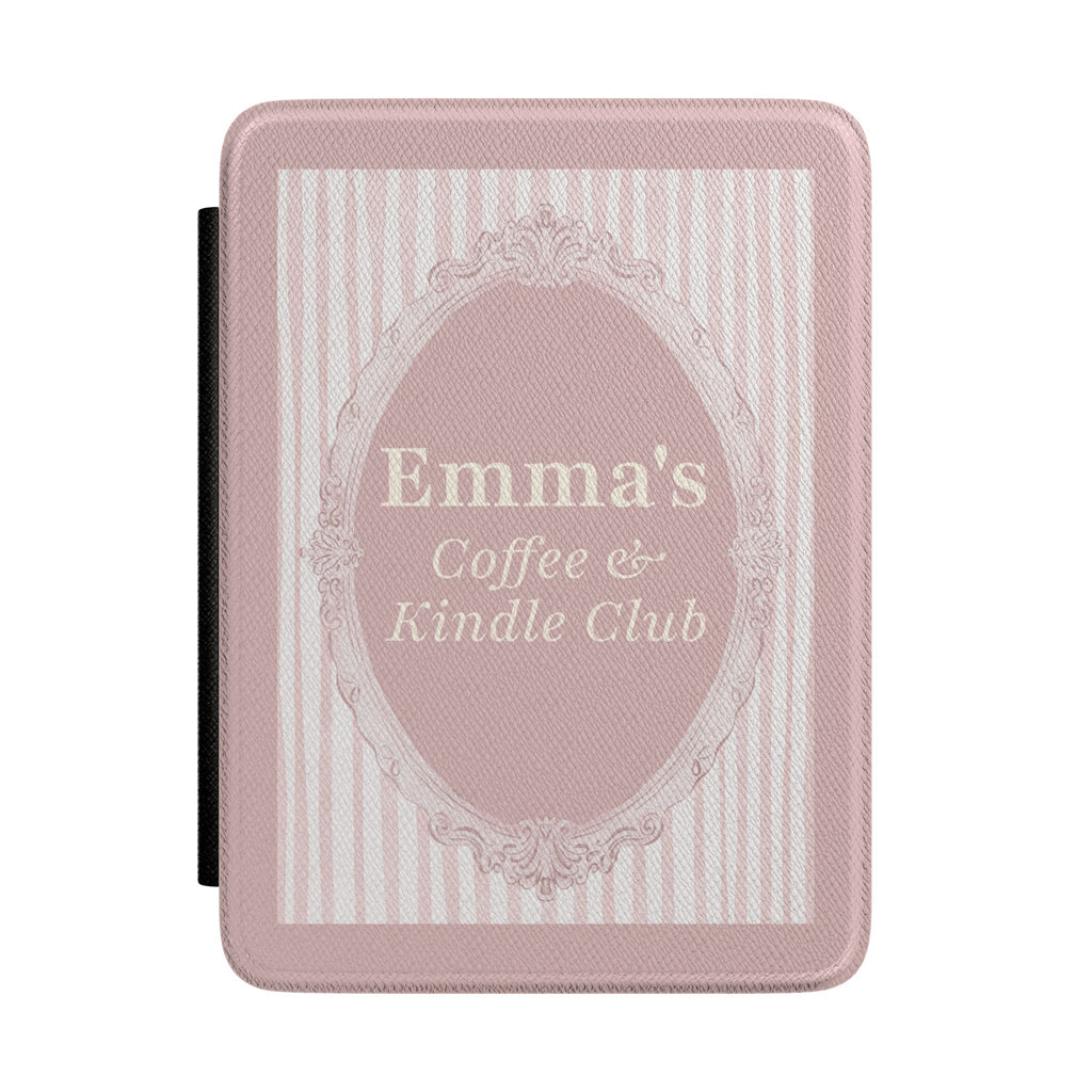 Personalized mirror frame Kindle case with custom name
