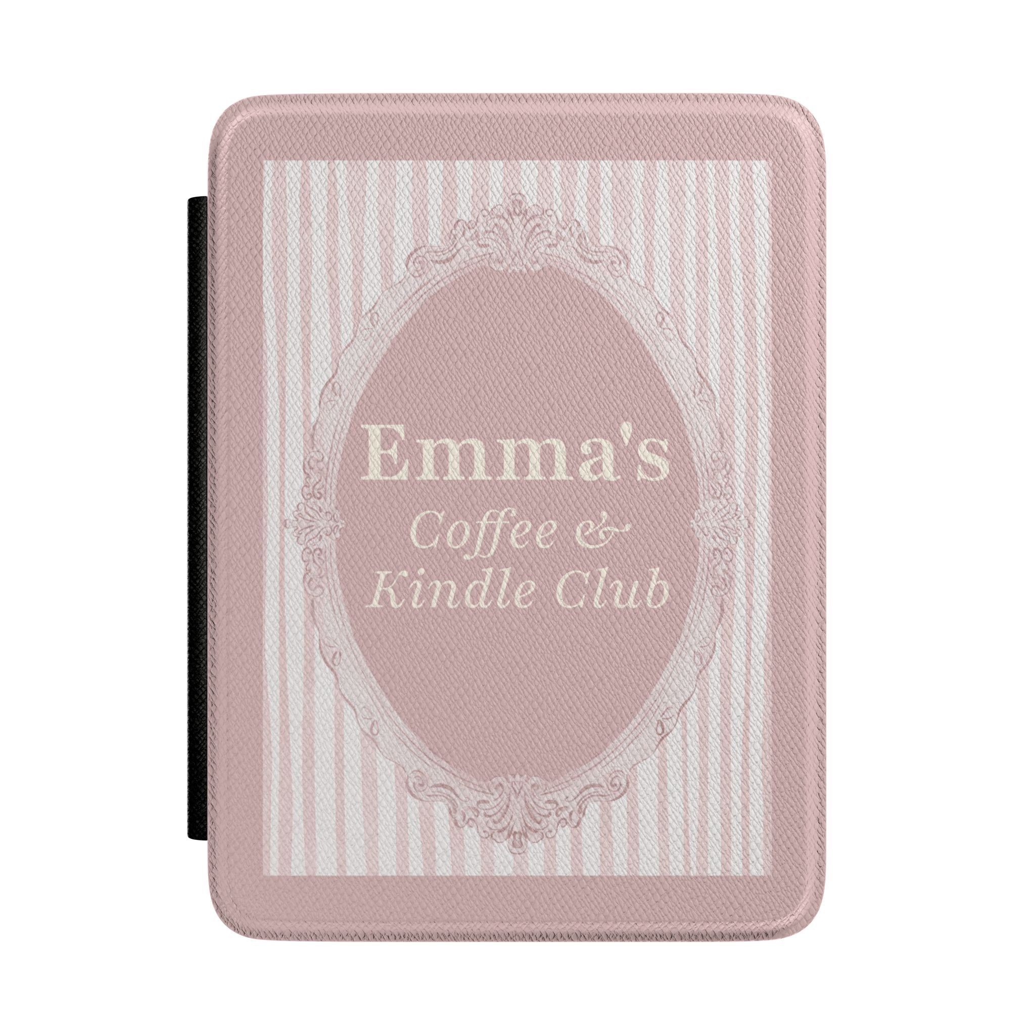 Personalized mirror frame Kindle case with custom name