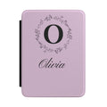 Personalized monogram Kindle case with custom initial and name