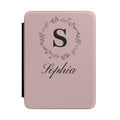 Personalized monogram Kindle case with custom initial and name