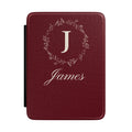 Personalized monogram Kindle case with custom initial and name