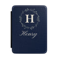 Personalized monogram Kindle case with custom initial and name