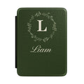Personalized monogram Kindle case with custom initial and name