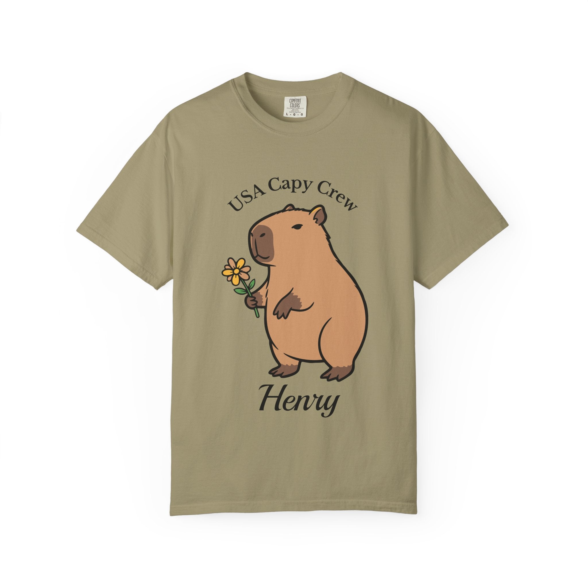 USA Capy Crew tee available in multiple colors and sizes S to 4XL
