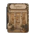 Personalized vintage daycare scene Kindle case with name