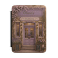 Personalized vintage school scene Kindle case with name for teachers