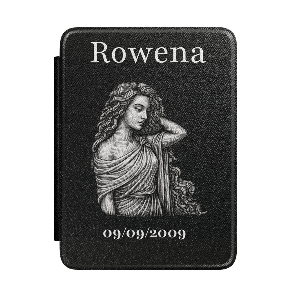 Personalized Virgo zodiac Kindle case with constellation design, name and birth date