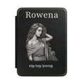 Personalized Virgo zodiac Kindle case with constellation design, name and birth date