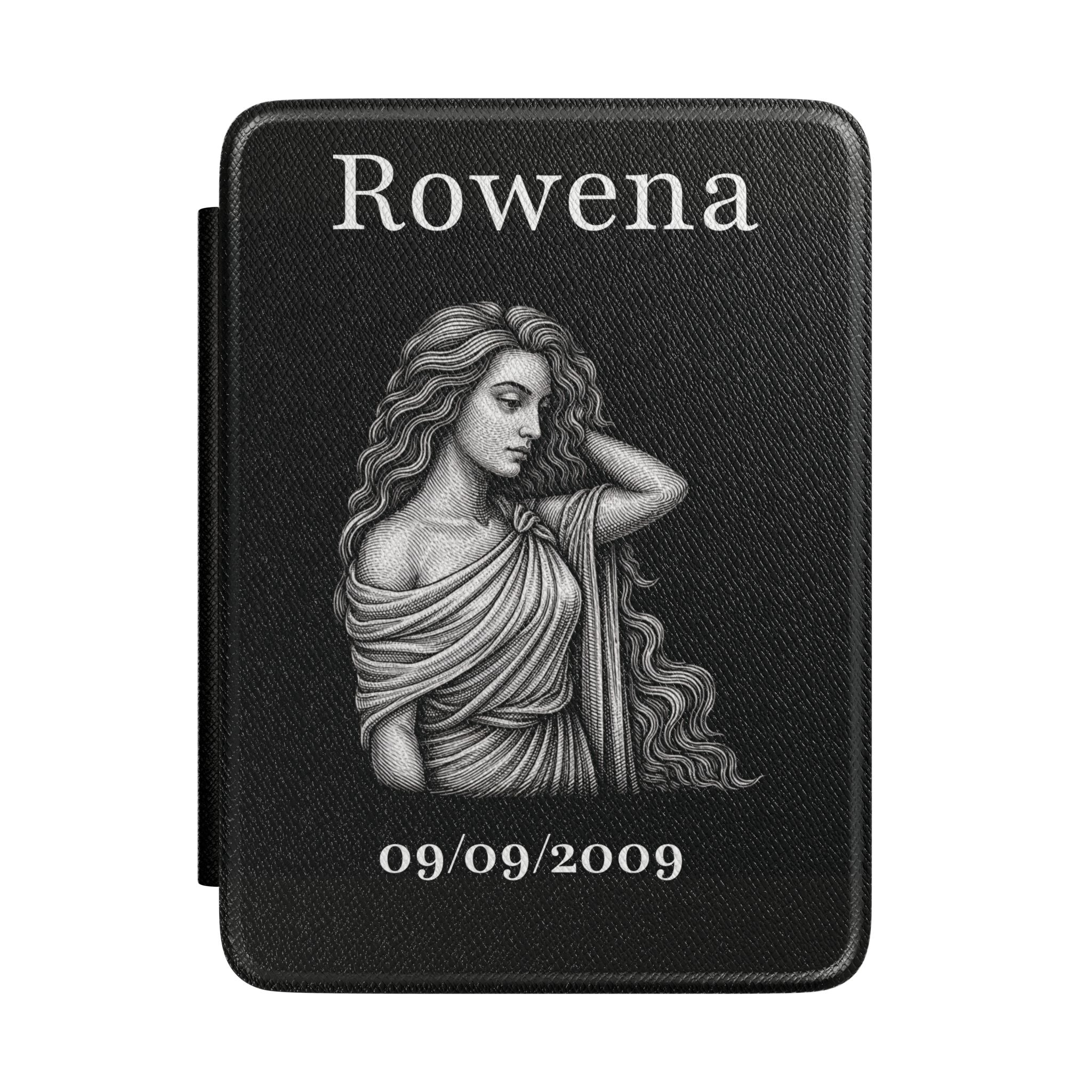Personalized Virgo zodiac Kindle case with constellation design, name and birth date